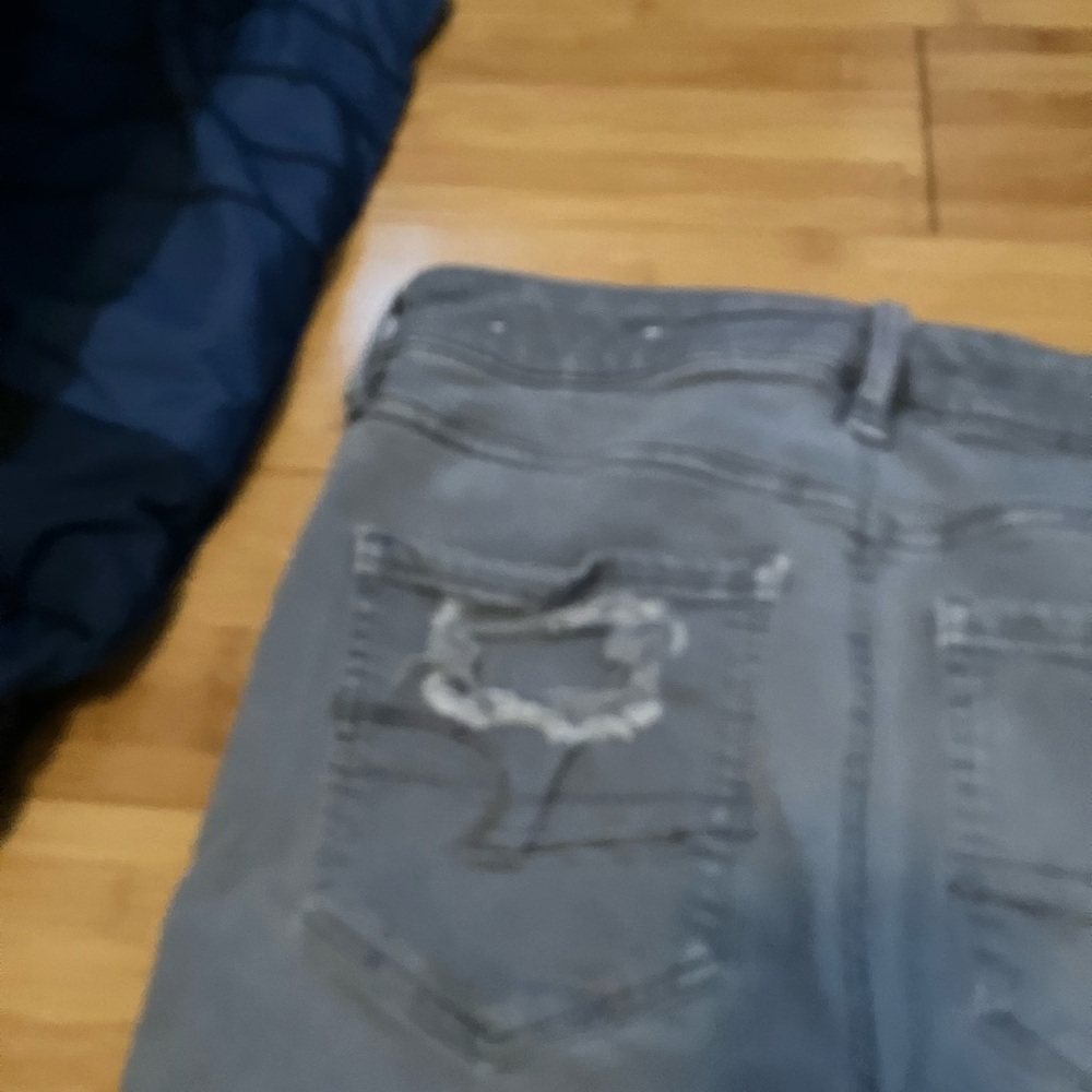 American Eagle grey hi-rise Jegging jeans size 4 - Picture 9 of 10